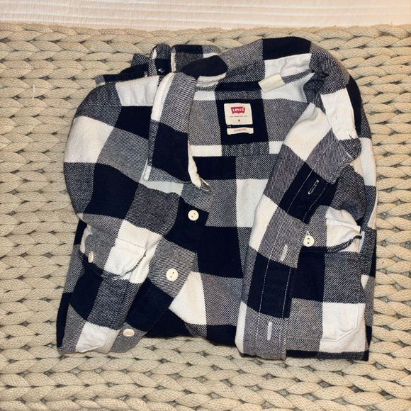 Levi's Navy and White Checkered Shirt - Picture 3 of 3